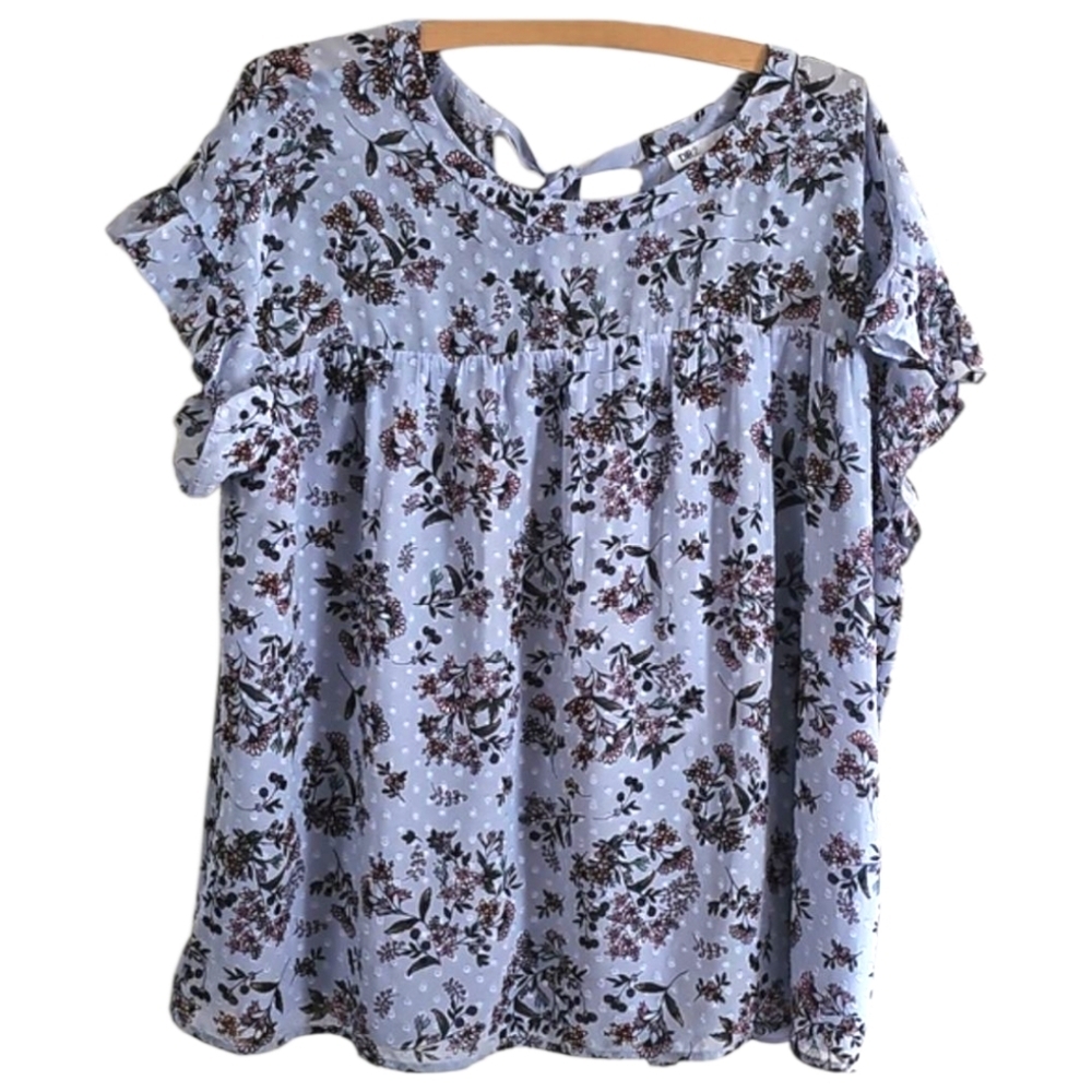 DR2 Floral Blouse Top Size XL